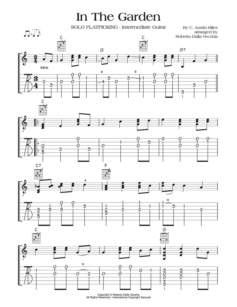 In The Garden - Tab sample