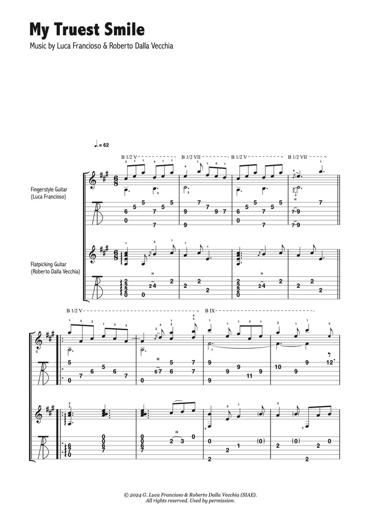 My Truest Smile - Guitar Duet