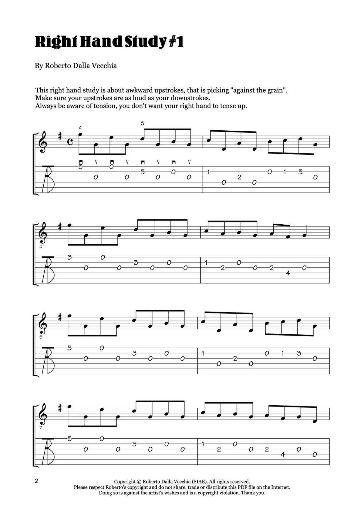Right-Hand Study 1 - TAB Sample
