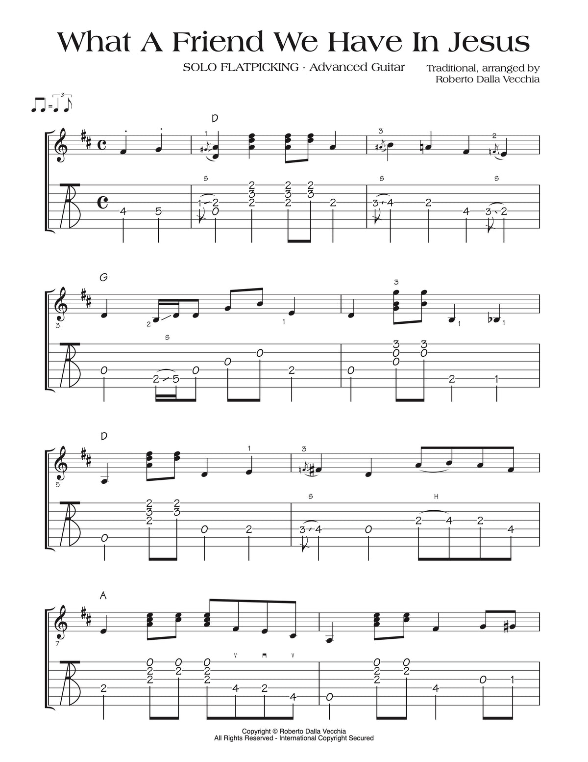 What A Friend We Have In Jesus - TAB Sample