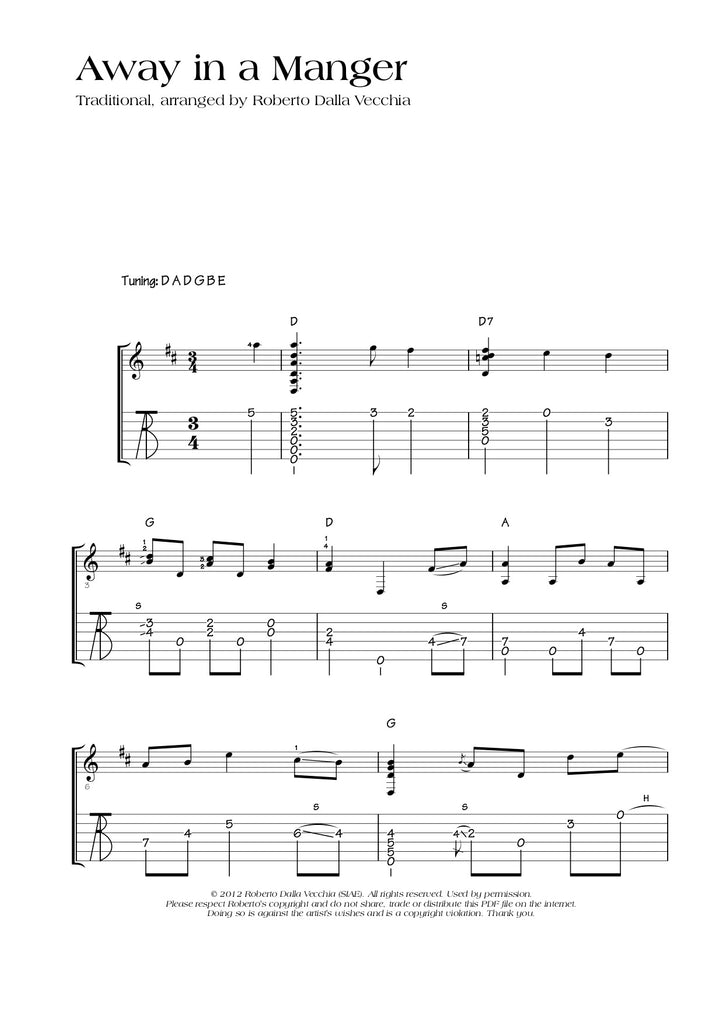 Away In A Manger - Roberto Dalla Vecchia