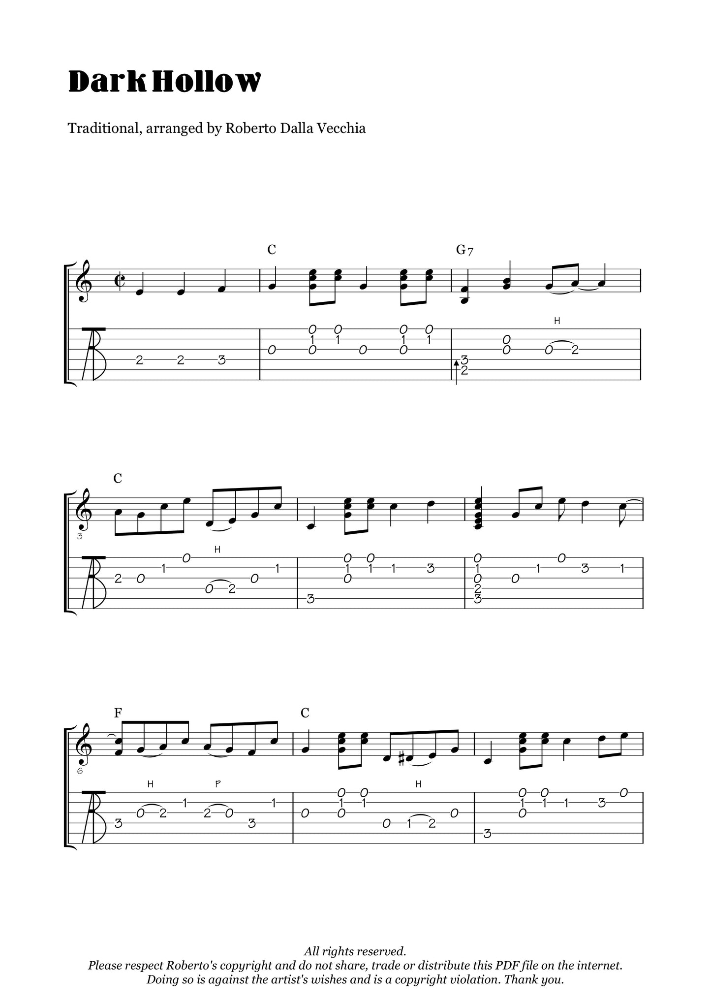 Dark Hollow - Roberto Dalla Vecchia