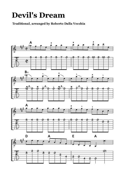 Devil's Dream TAB