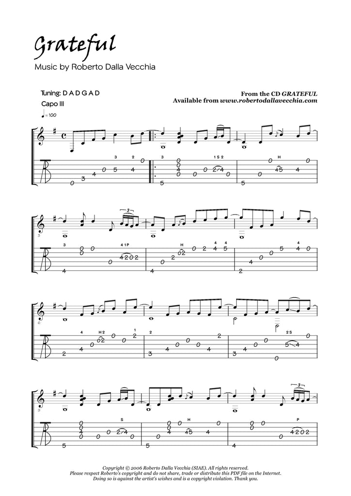 Grateful - Roberto Dalla Vecchia