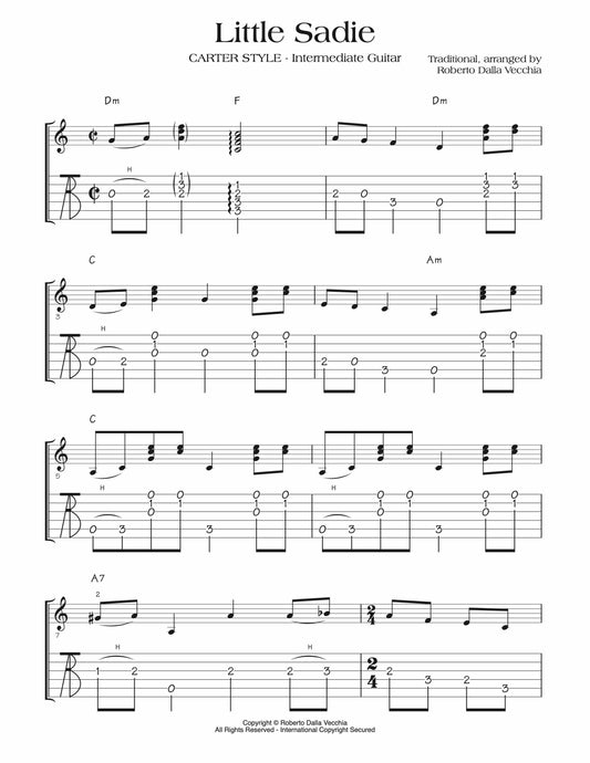 Little Sadie Tab Sample