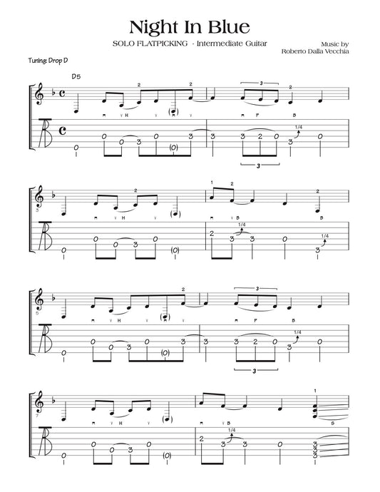 Night In Blue - Tab sample