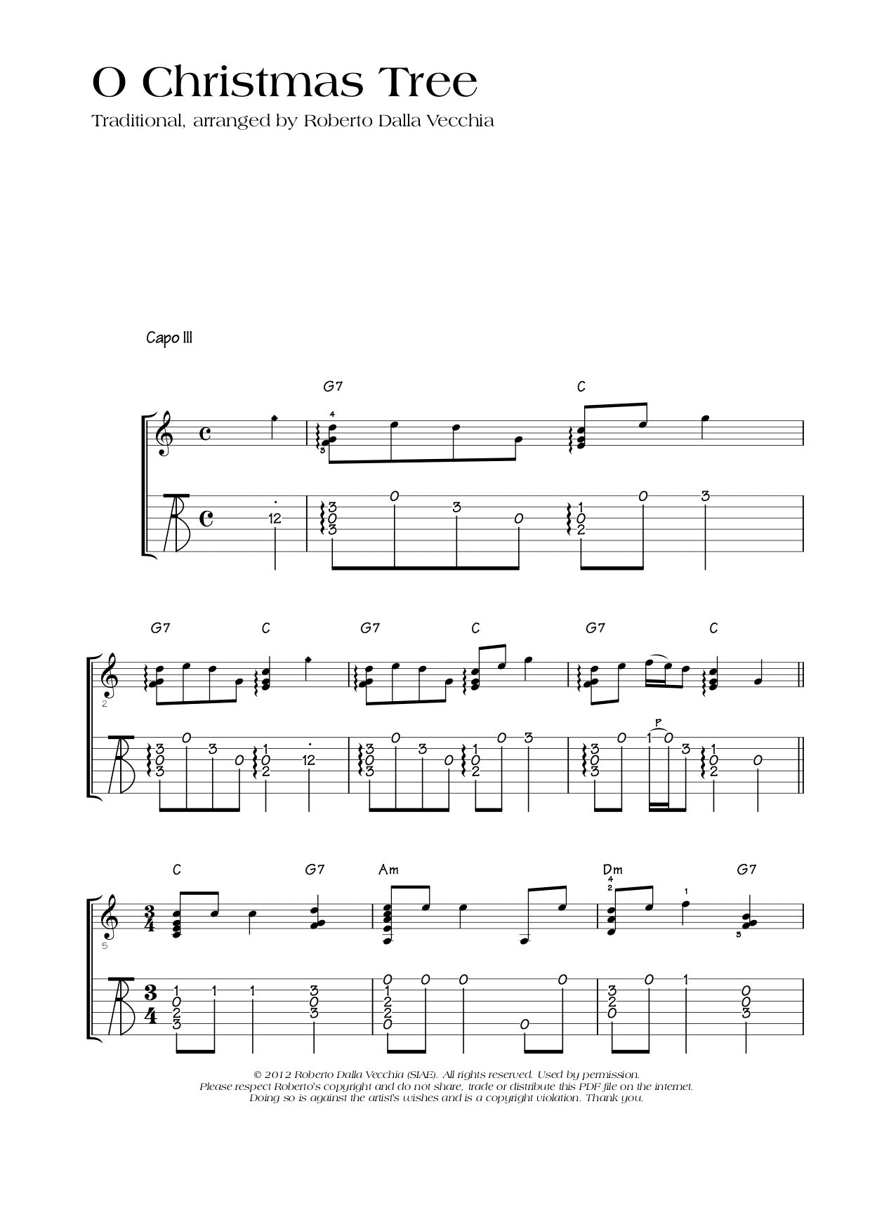 O Christmas Tree - Roberto Dalla Vecchia