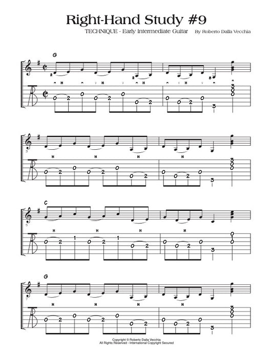 Right-Hand Study #9 Guitar Video Lesson