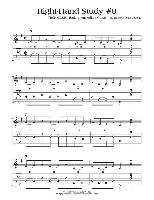 Right-Hand Study #9 - TAB Sample