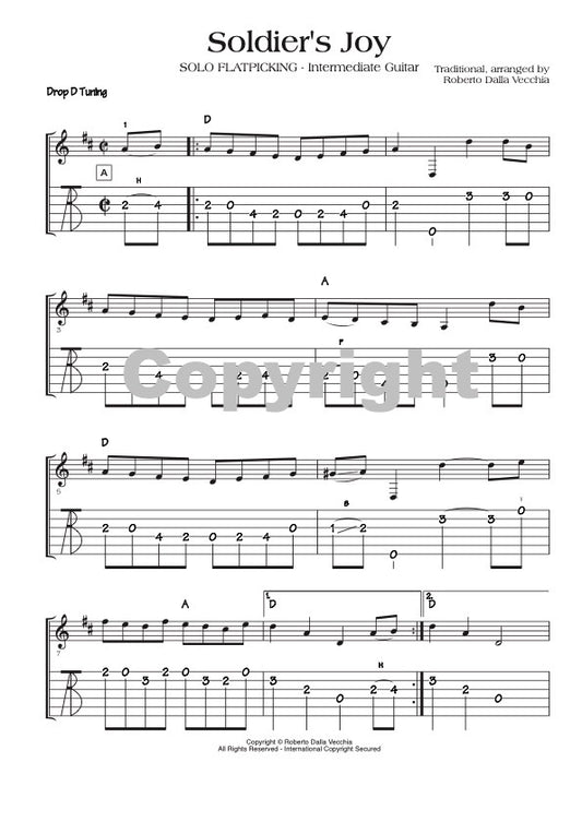 Soldier's Joy Tablature by Roberto Dalla Vecchia