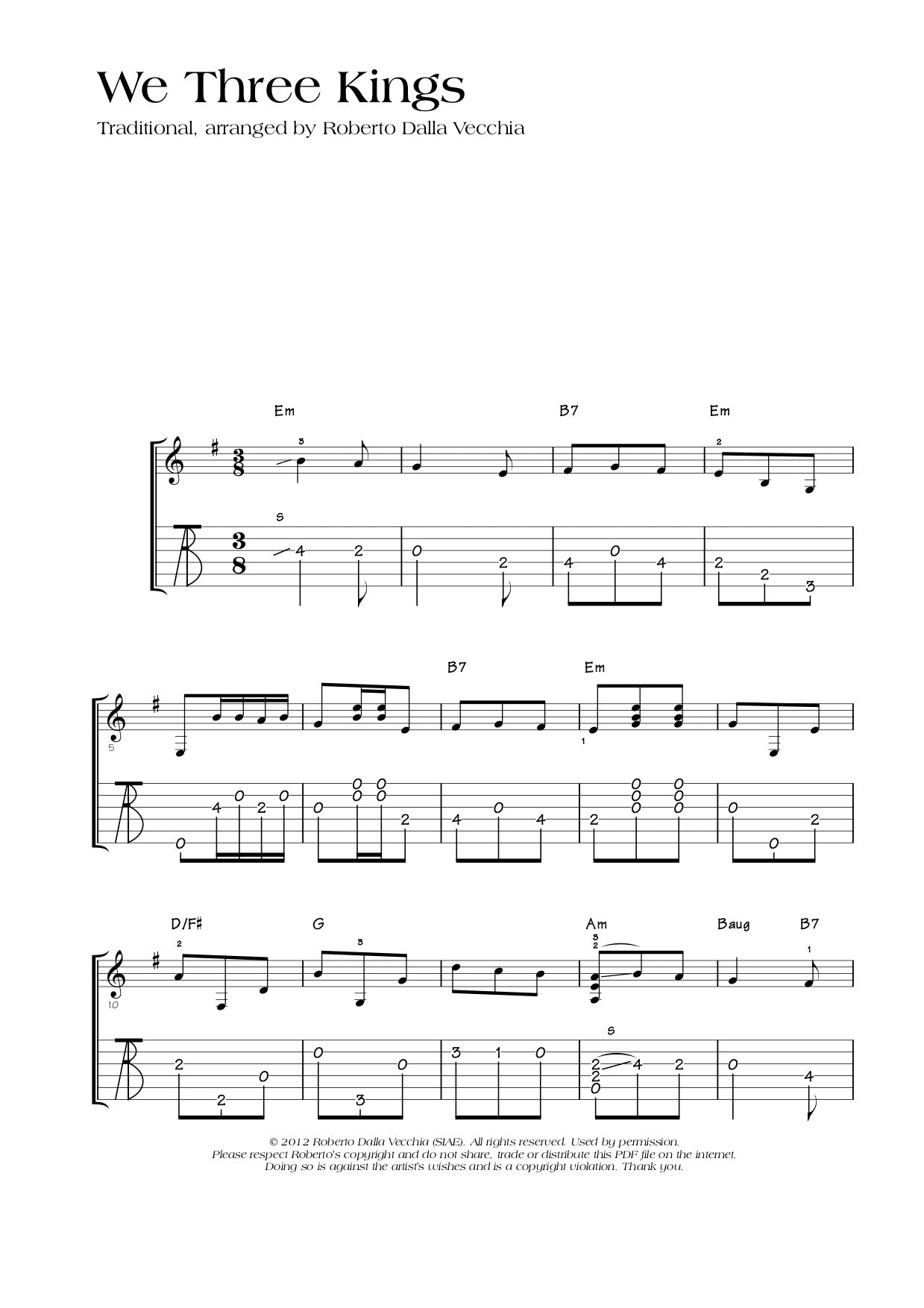 We Three Kings - Roberto Dalla Vecchia