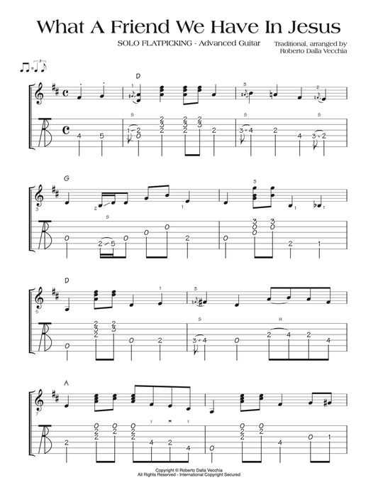 What A Friend We Have In Jesus - Tab sample