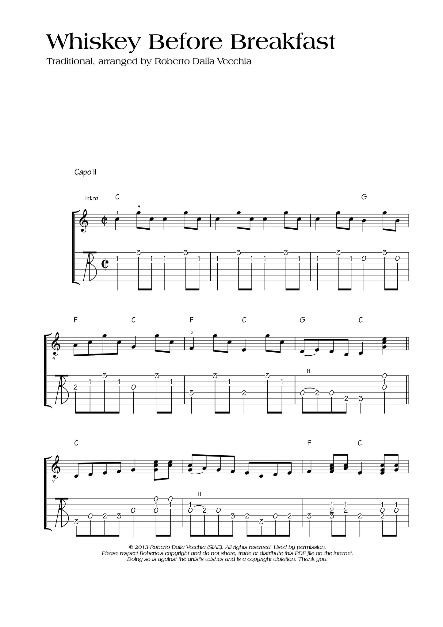 Whiskey Before Breakfast - Roberto Dalla Vecchia