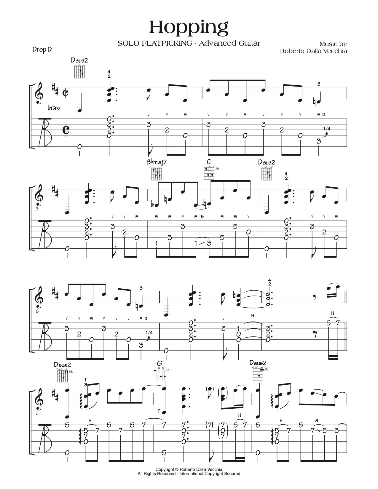 Hopping - Tab  Sample - Roberto Dalla Vecchia 