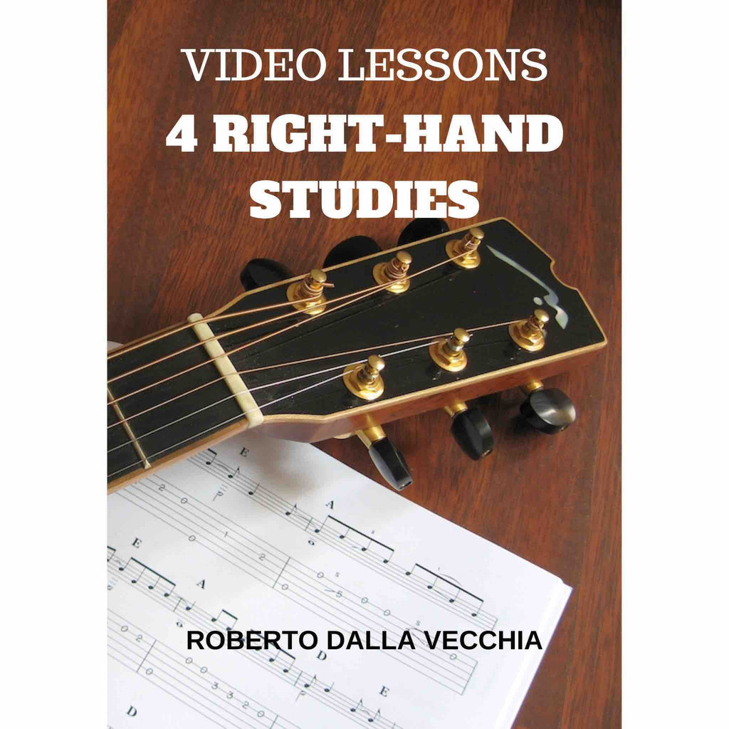 4 right-hand studies for guitar -  video lesson