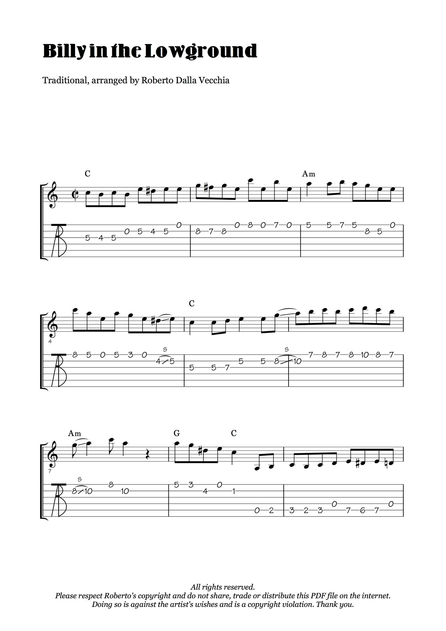 Billy in the Lowground - Roberto Dalla Vecchia