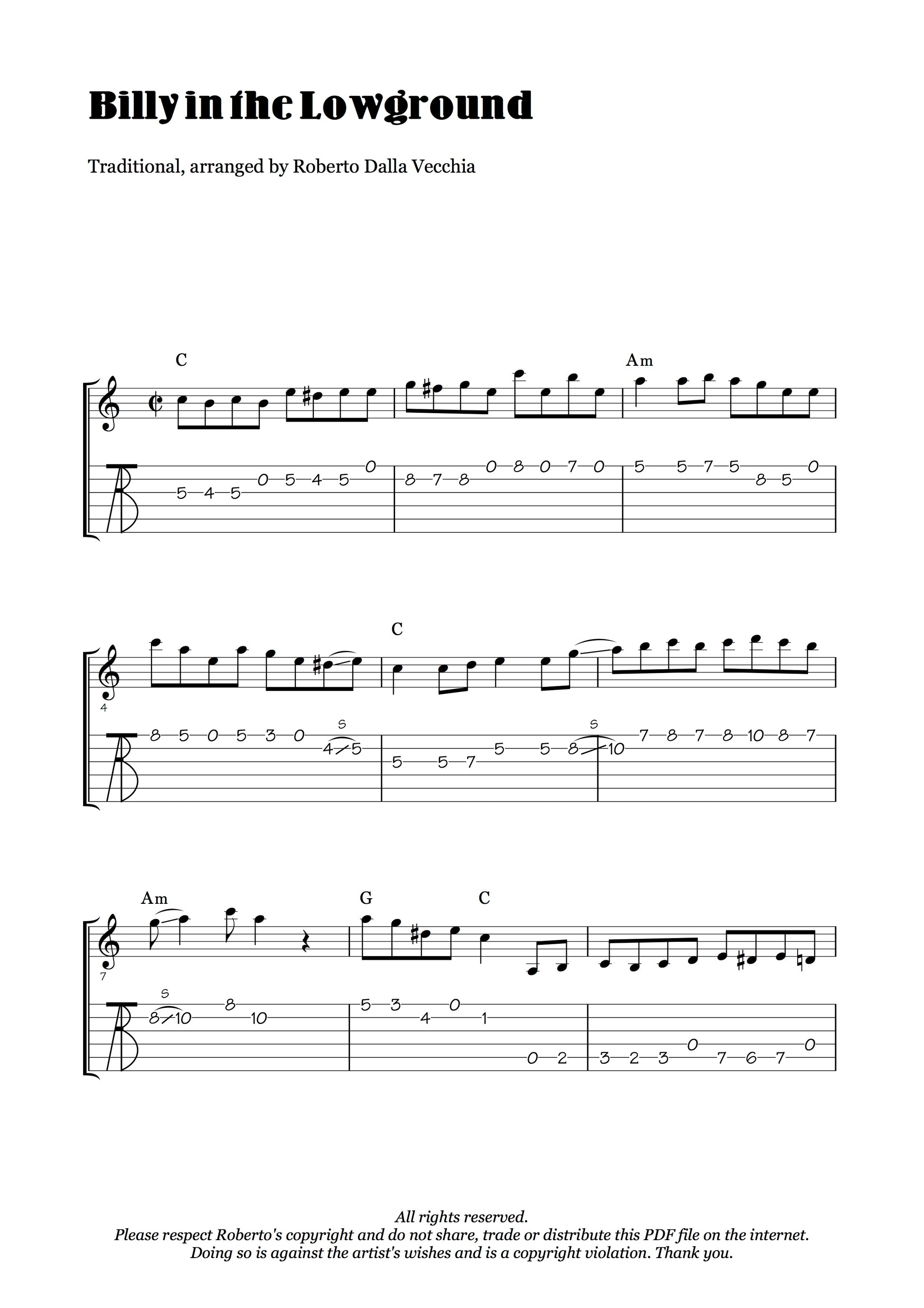 Billy in the Lowground - Roberto Dalla Vecchia