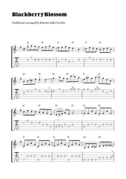 Blackberry Blossom Tab sample