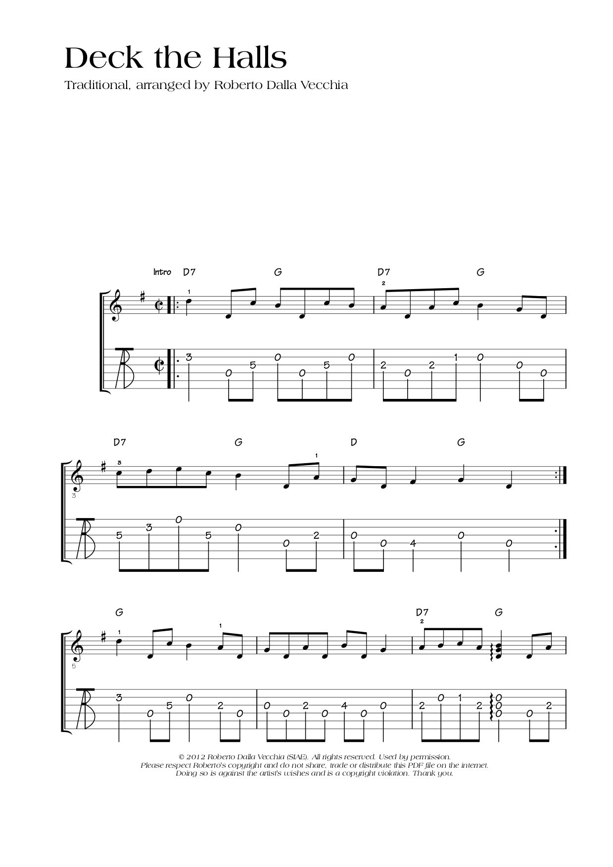 Deck The Halls - Roberto Dalla Vecchia