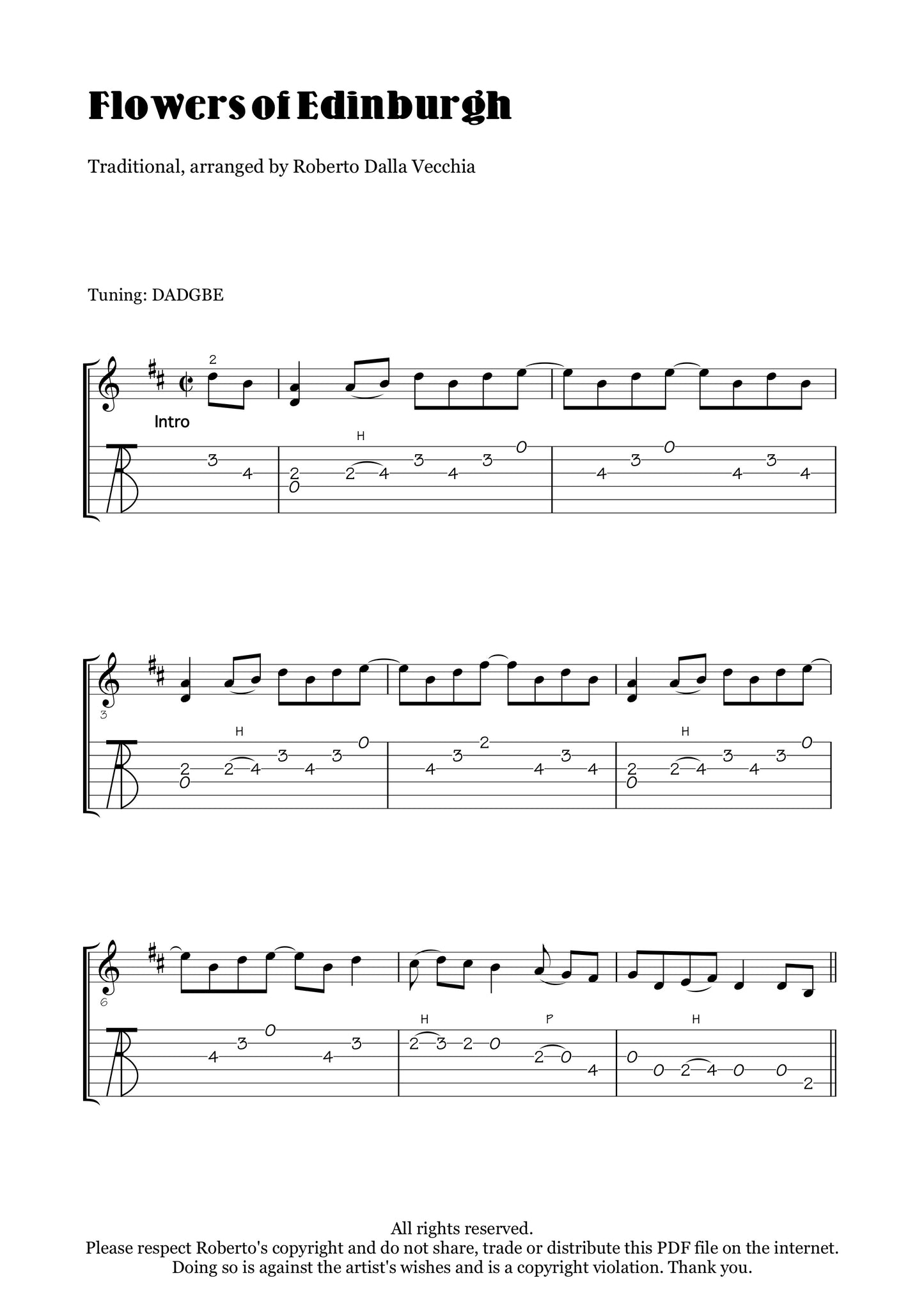 Flowers of Edinburgh - Roberto Dalla Vecchia