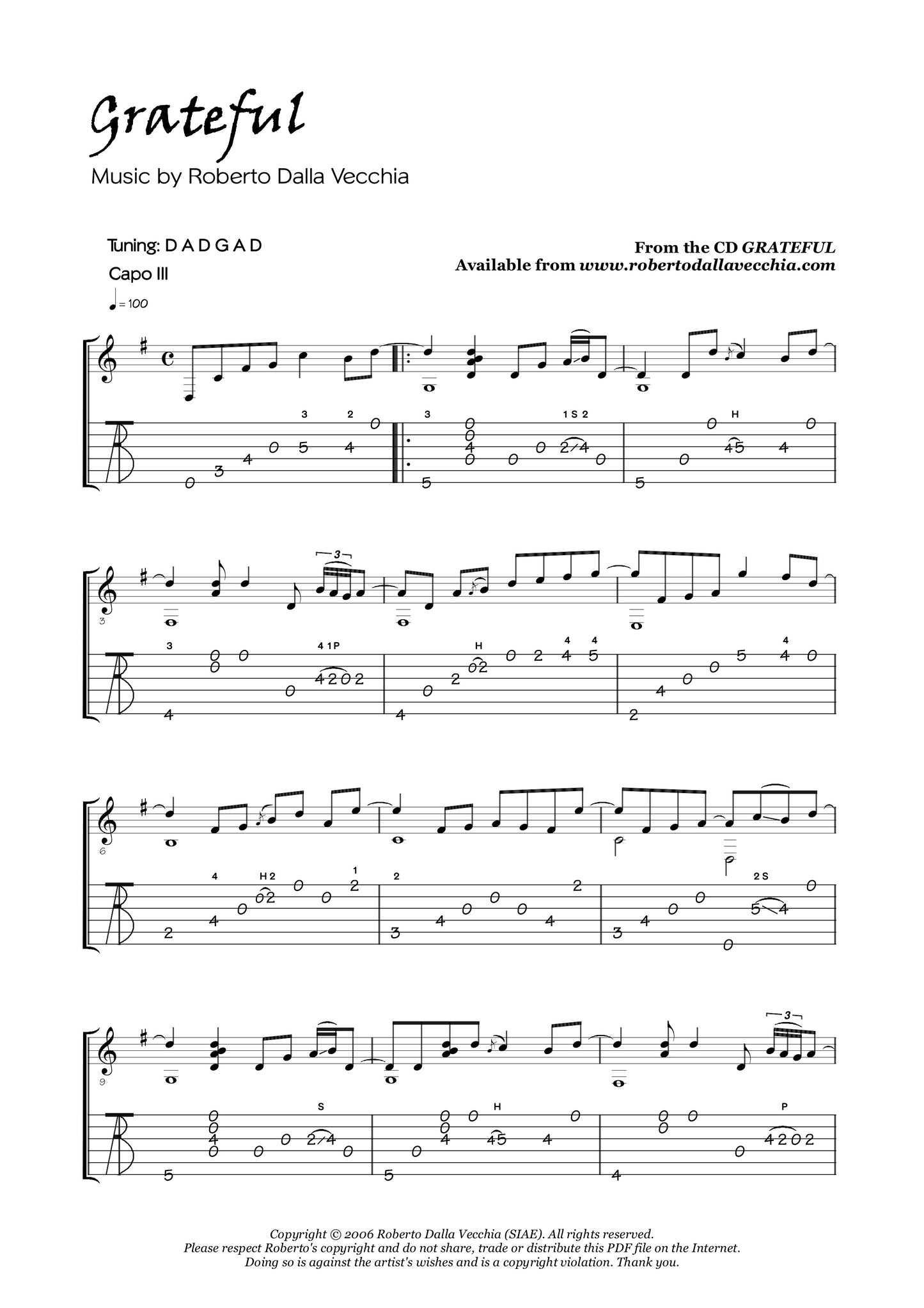 Grateful - Roberto Dalla Vecchia