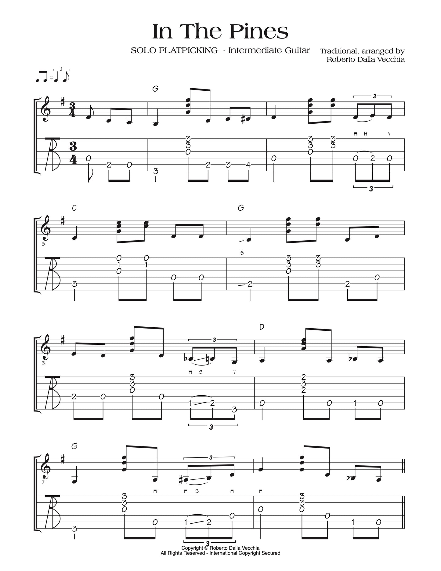 In The Pines - Tab Sample