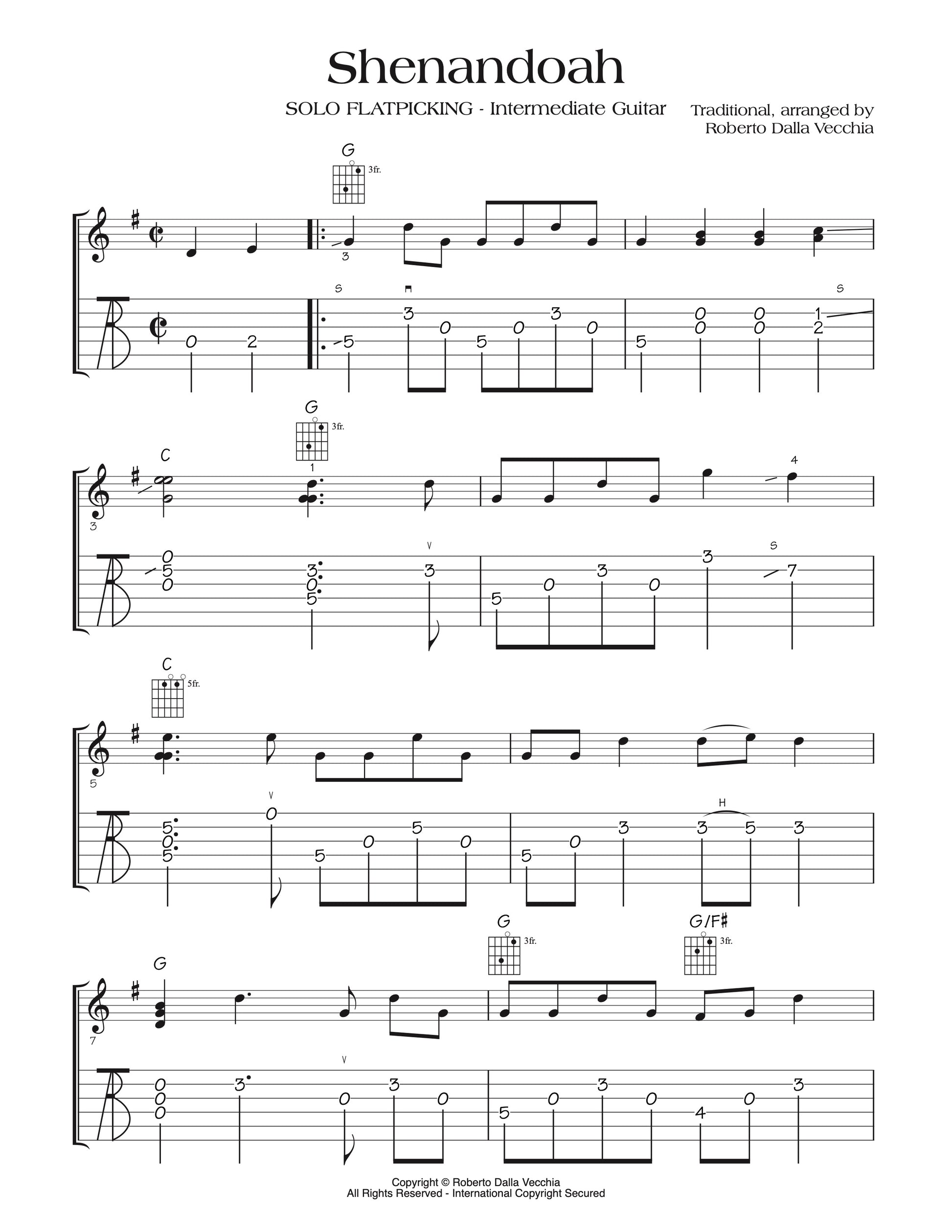 Shenandoah - Tab Sample