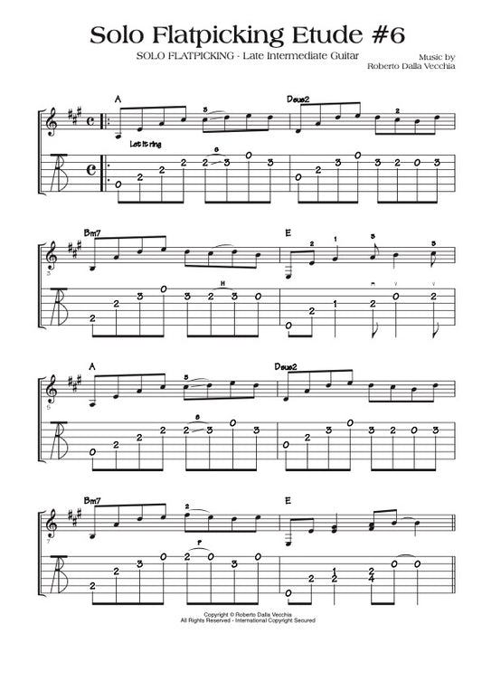 Solo Flatpicking Etude 6 Sample
