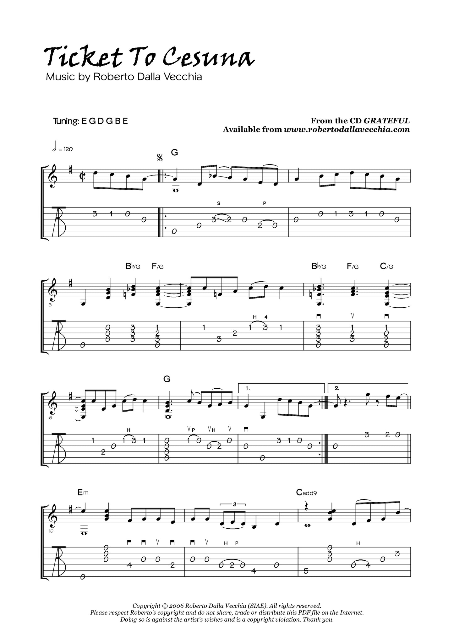 Ticket To Cesuna - Roberto Dalla Vecchia